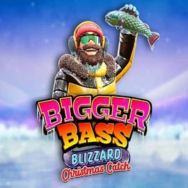 Bigger Bass Blizzard Christmas Catch slot logo by Pragmatic Play at Hercules Casino