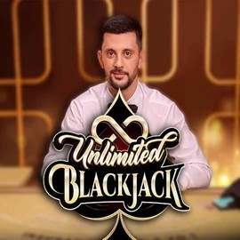 Unlimited Blackjack online game logo by Ezugi on hercules-casino.pl